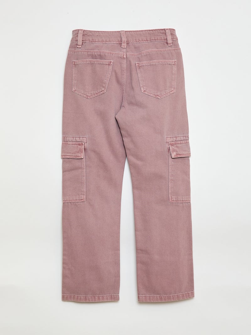 Pantaloni in denim multitasche Viola - Kiabi