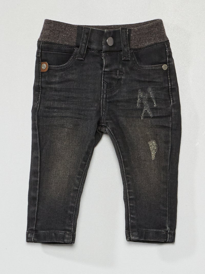 Pantaloni in denim nero - Kiabi