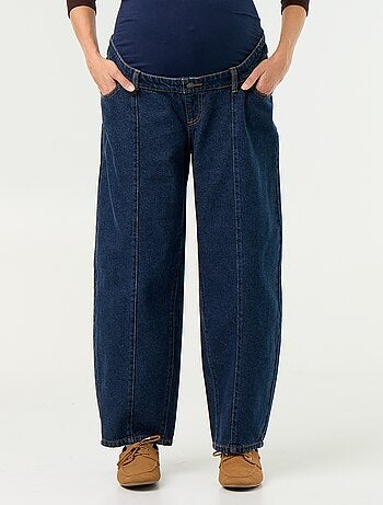 Pantaloni in denim premaman taglio barrel