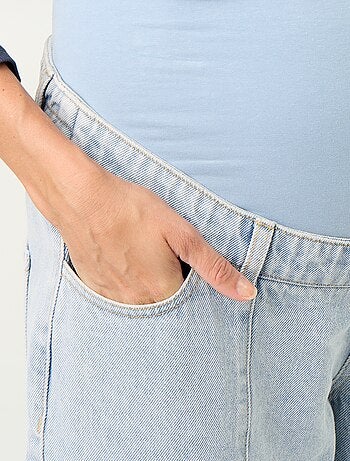 Pantaloni in denim premaman taglio barrel