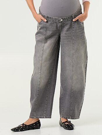 Pantaloni in denim premaman taglio barrel