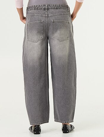 Pantaloni in denim premaman taglio barrel