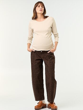 Pantaloni in denim premaman taglio barrel