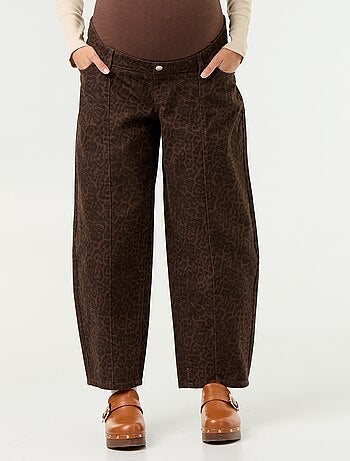 Pantaloni in denim premaman taglio barrel