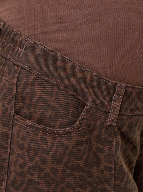 Pantaloni in denim premaman taglio barrel - Kiabi Pantaloni in denim premaman taglio barrel - Kiabi