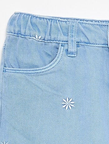 Pantaloni in denim ricamati