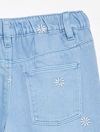 Pantaloni in denim ricamati