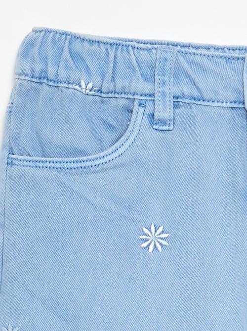 Pantaloni in denim ricamati - Kiabi