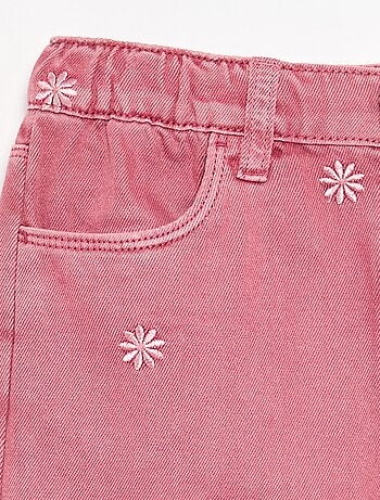 Pantaloni in denim ricamati