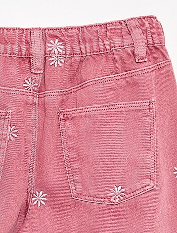 Pantaloni in denim ricamati