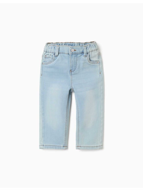 Pantaloni in denim spazzolato con tasche - Kiabi Pantaloni in denim spazzolato con tasche - Kiabi