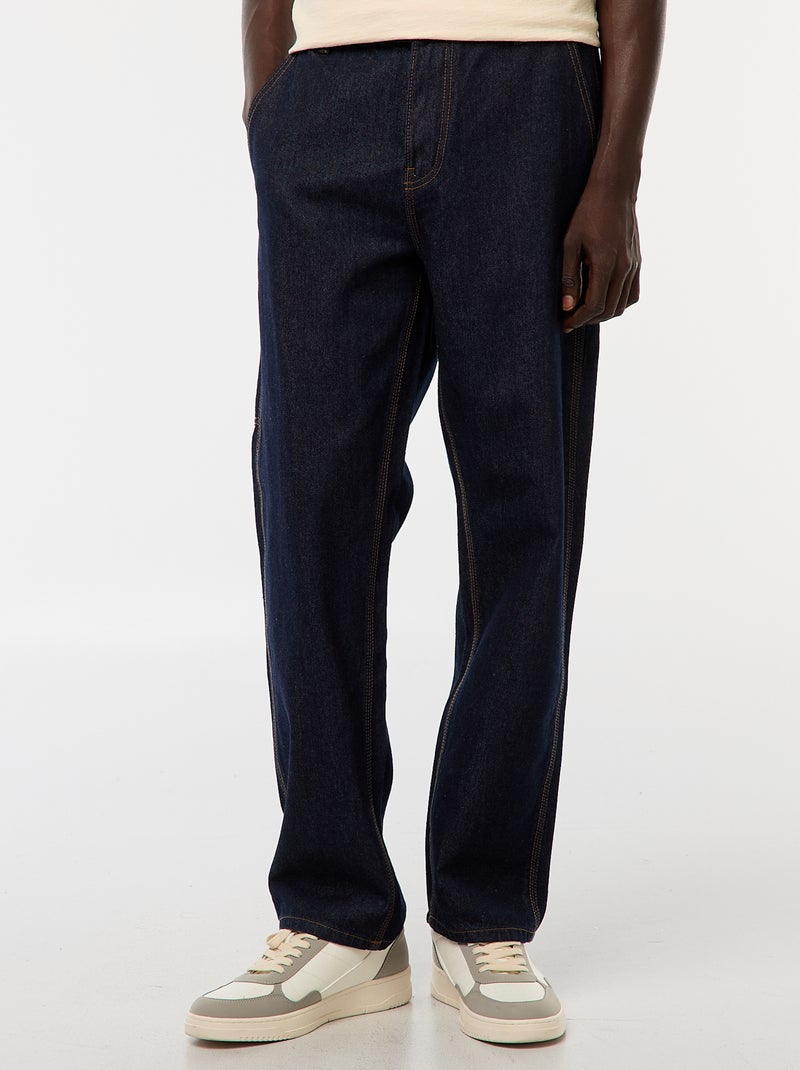 Pantaloni in denim stile carpentiere Blu - Kiabi