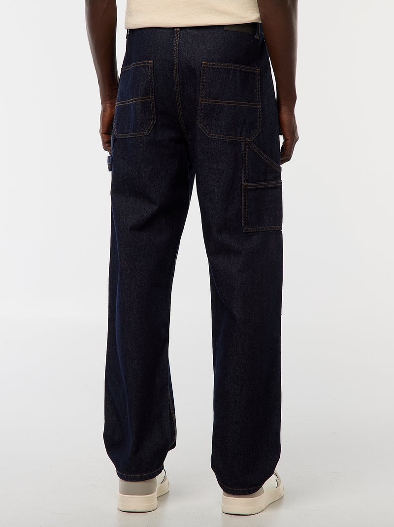 Pantaloni in denim stile carpentiere Blu - Kiabi
