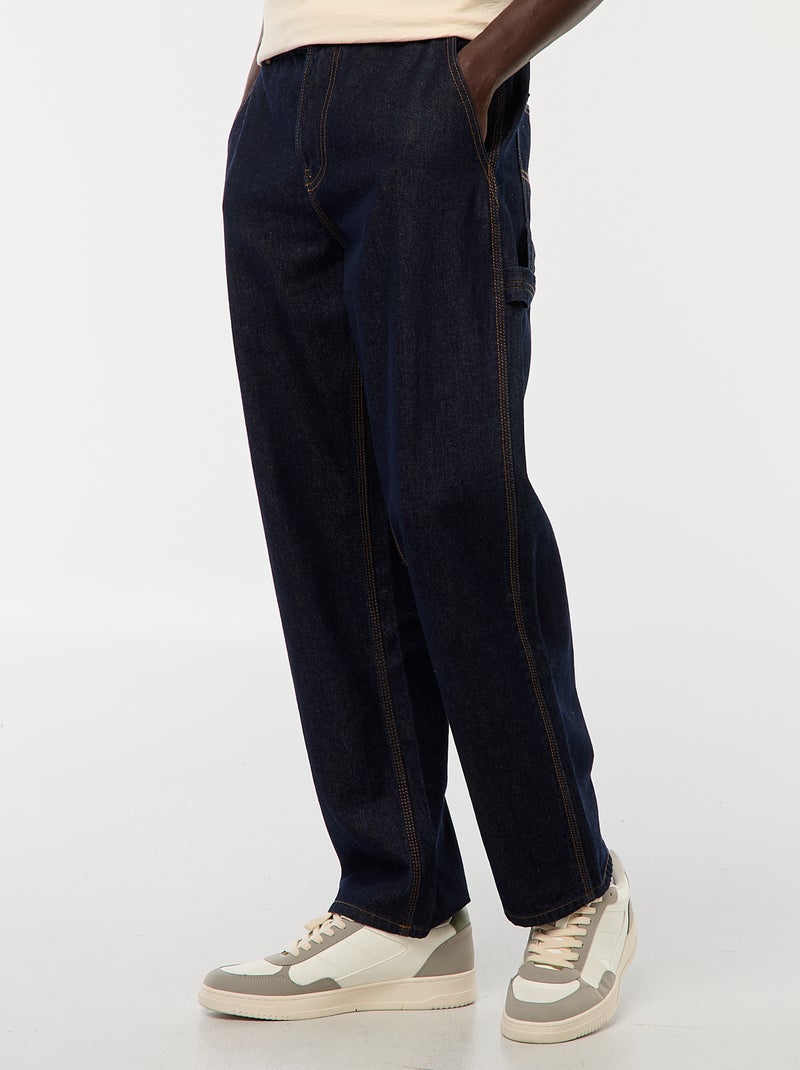 Pantaloni in denim stile carpentiere Blu - Kiabi