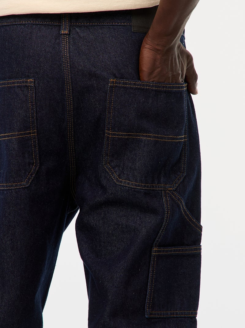 Pantaloni in denim stile carpentiere Blu - Kiabi