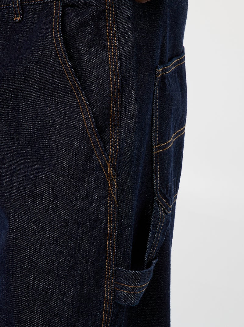 Pantaloni in denim stile carpentiere Blu - Kiabi