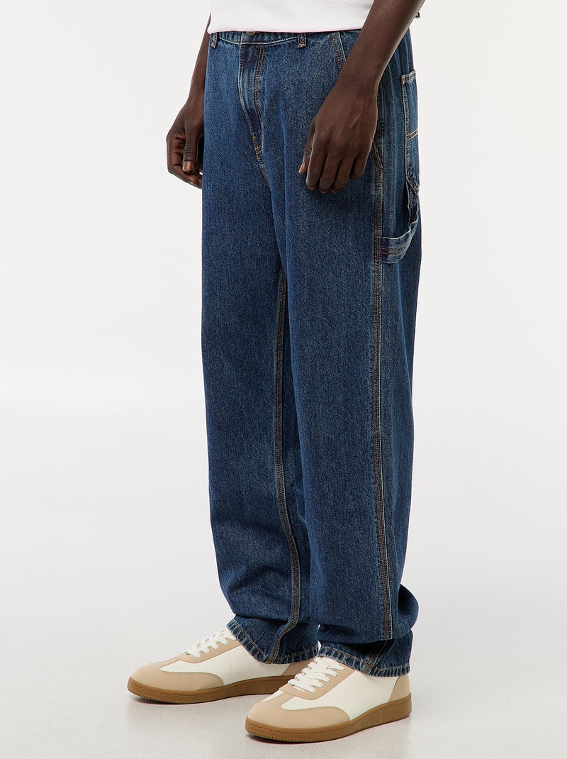 Pantaloni in denim stile carpentiere Blu - Kiabi