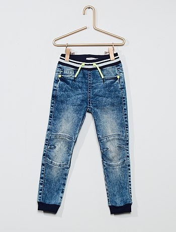 Saldi jeans comfort, larghi, con elastico in vita Bambino | Kiabi