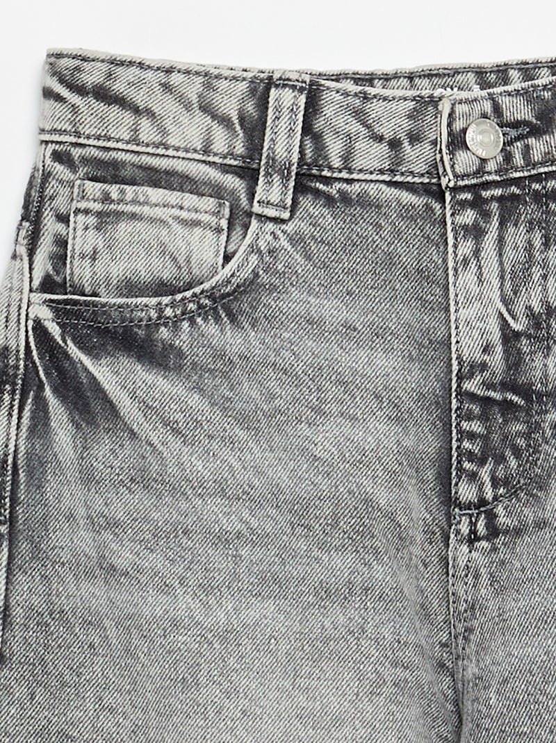 Pantaloni in denim taglio baggy Grigio - Kiabi