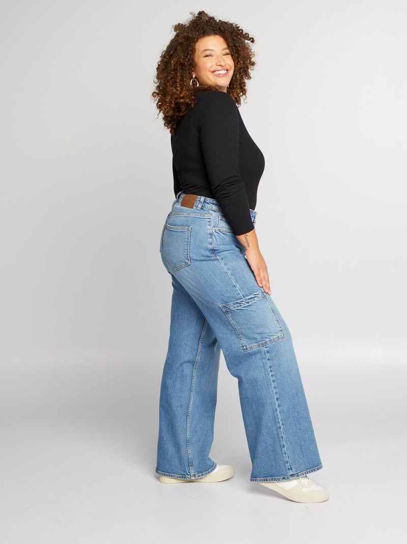 Pantaloni in denim wide-leg BLU - Kiabi