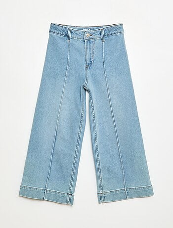 Pantaloni in jeans wide leg cropped