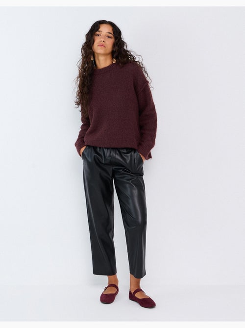 Pantaloni in ecopelle, mo fashion - Kiabi Pantaloni in ecopelle, mo fashion - Kiabi