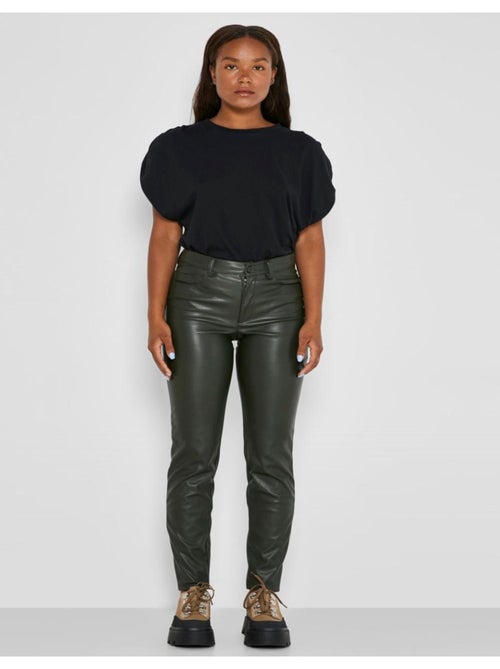 Pantaloni in ecopelle Noisy May - Kiabi