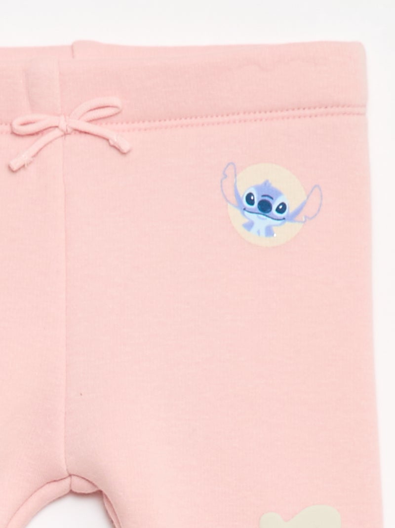 Pantaloni in felpa \'Stitch\' Rosa - Kiabi