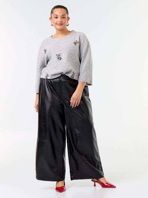 Pantaloni in finta pelle - Kiabi