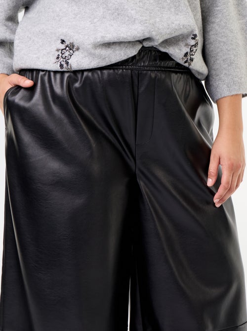 Pantaloni in finta pelle - Kiabi