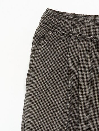 Pantaloni in flanella a quadri