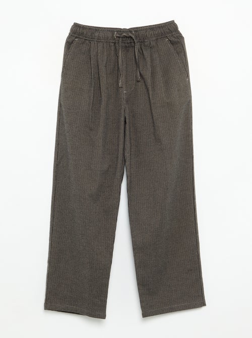 Pantaloni in flanella a quadri - Kiabi