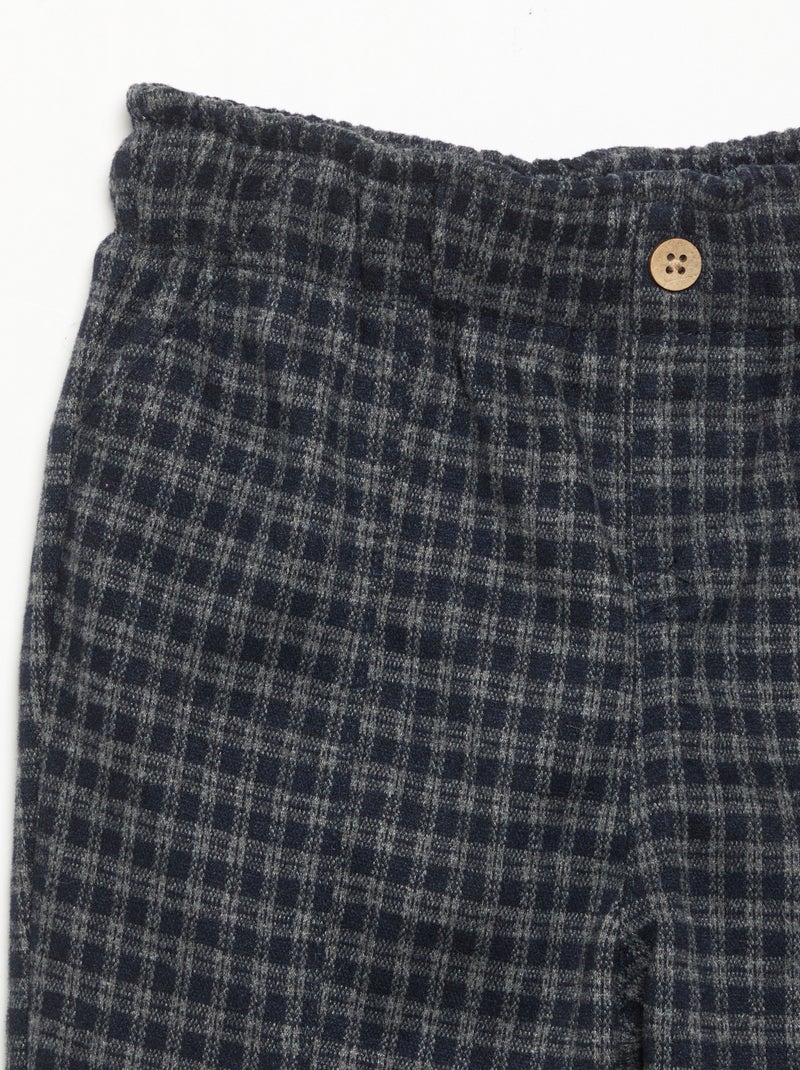 Pantaloni in flanella garzata Blu - Kiabi