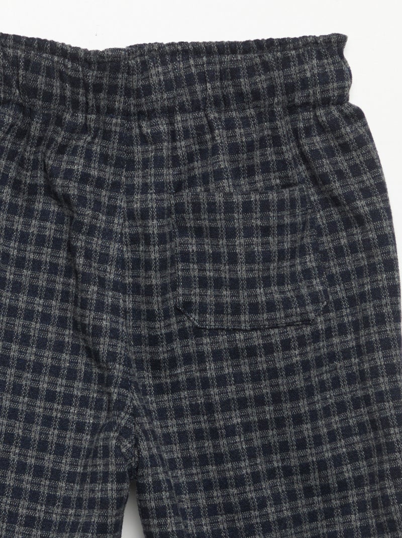 Pantaloni in flanella garzata Blu - Kiabi