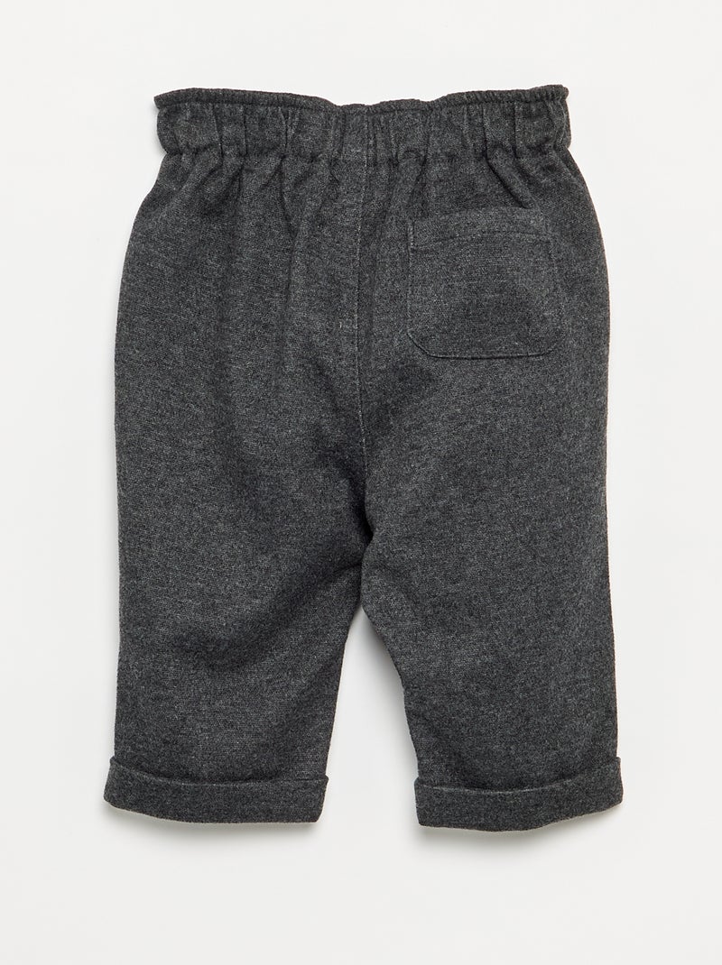Pantaloni in flanella garzata Grigio - Kiabi