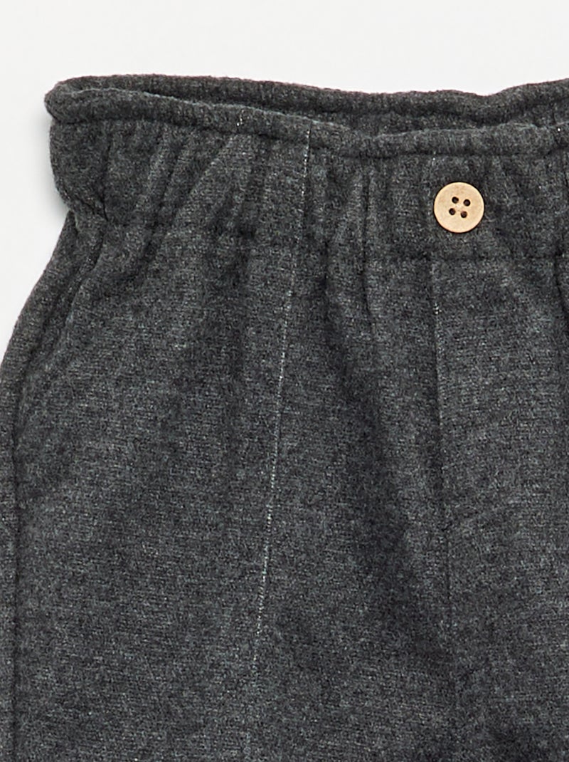 Pantaloni in flanella garzata Grigio - Kiabi