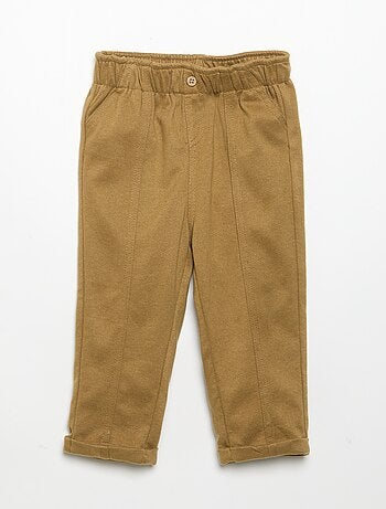 Pantaloni in flanella garzata