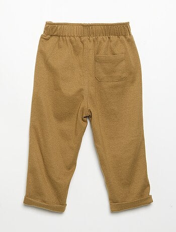 Pantaloni in flanella garzata