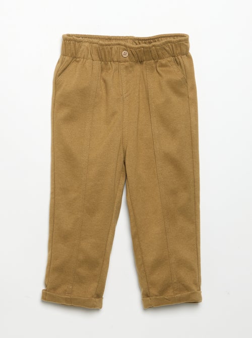 Pantaloni in flanella garzata - Kiabi Pantaloni in flanella garzata - Kiabi