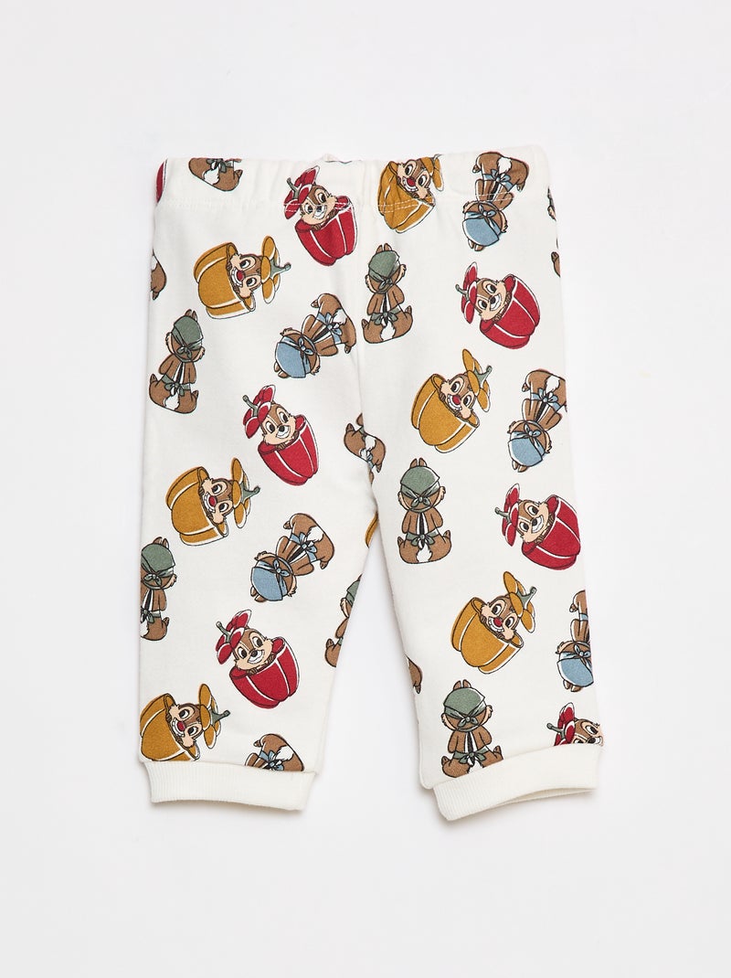 Pantaloni in french terry 'Disney' Bianco - Kiabi