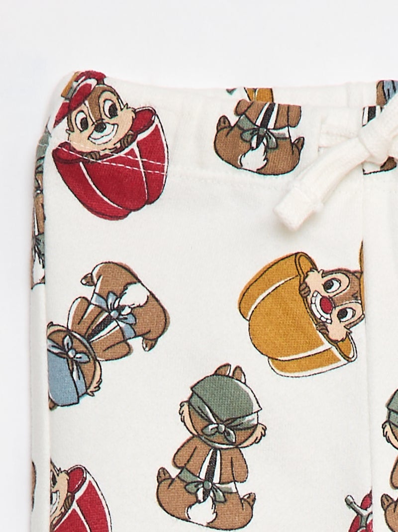 Pantaloni in french terry 'Disney' Bianco - Kiabi