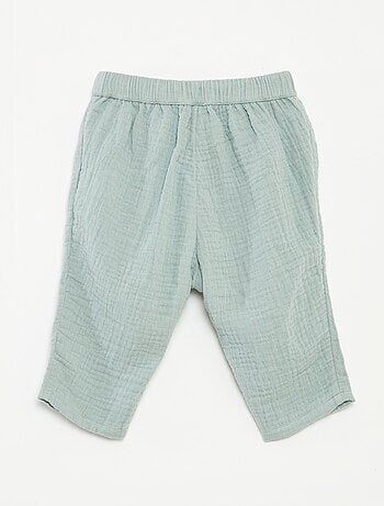 Pantaloni in garza di cotone