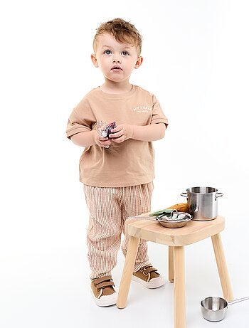 Pantaloni in garza di cotone