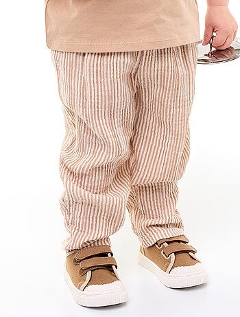 Pantaloni in garza di cotone
