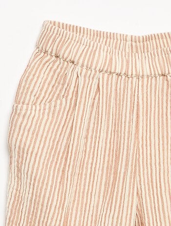 Pantaloni in garza di cotone
