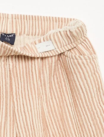 Pantaloni in garza di cotone