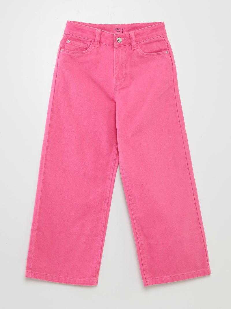 Pantaloni in jeans a vita alta wide leg ROSA - Kiabi