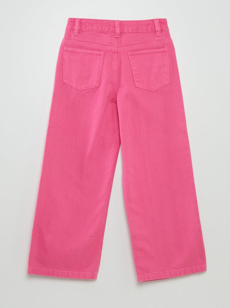 Pantaloni in jeans a vita alta wide leg ROSA - Kiabi
