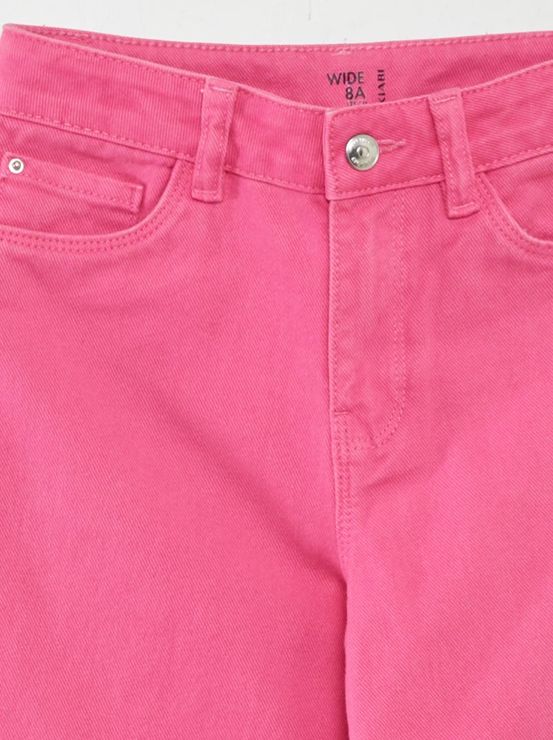 Pantaloni in jeans a vita alta wide leg ROSA - Kiabi