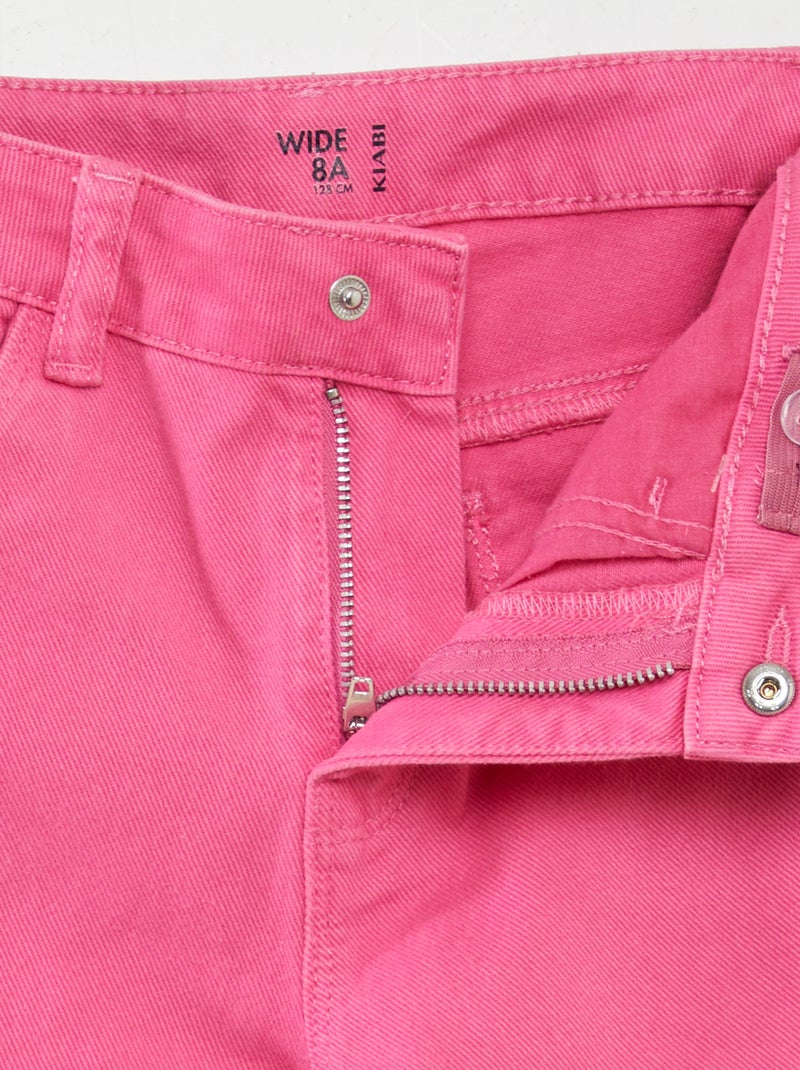 Pantaloni in jeans a vita alta wide leg ROSA - Kiabi